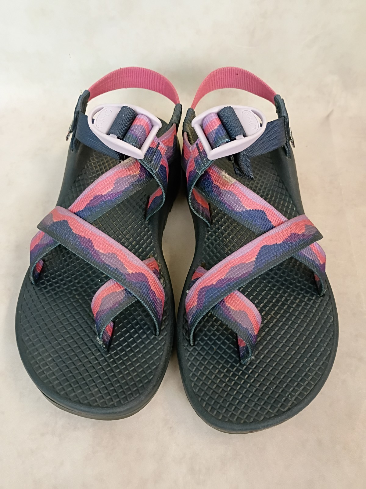 ChacoLove + One Adjustable Sandals Pink Purple W 7 EUC