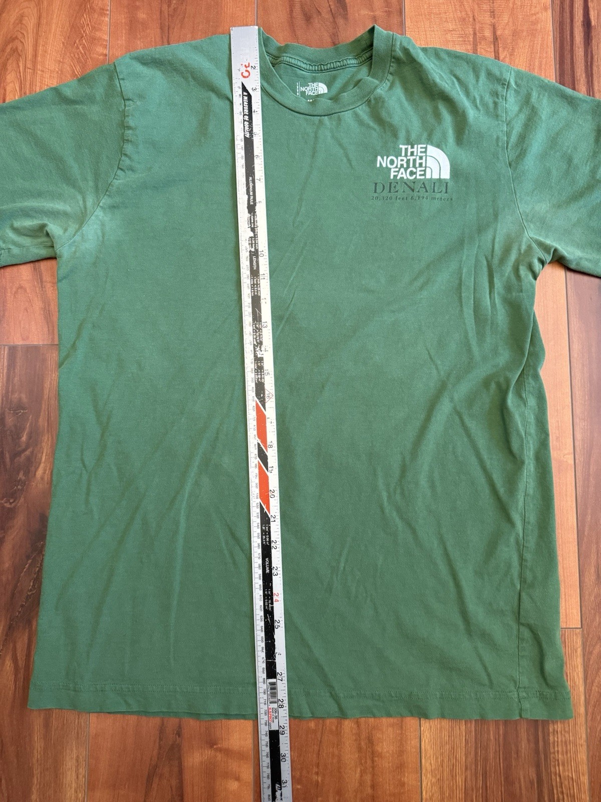 Northface Denali Mens T shirt Size M Green Rare Vintage
