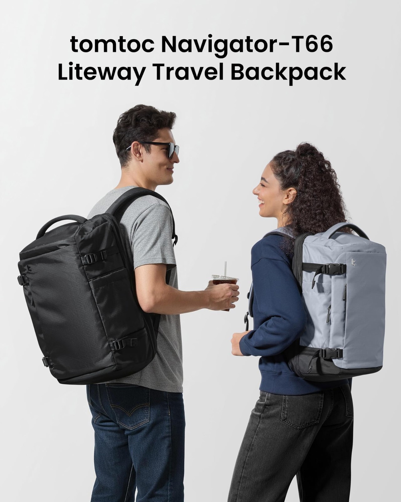 40L Travel Backpack, TSA Approved Carry-On, Water-Resistant Lightweight Rucksack