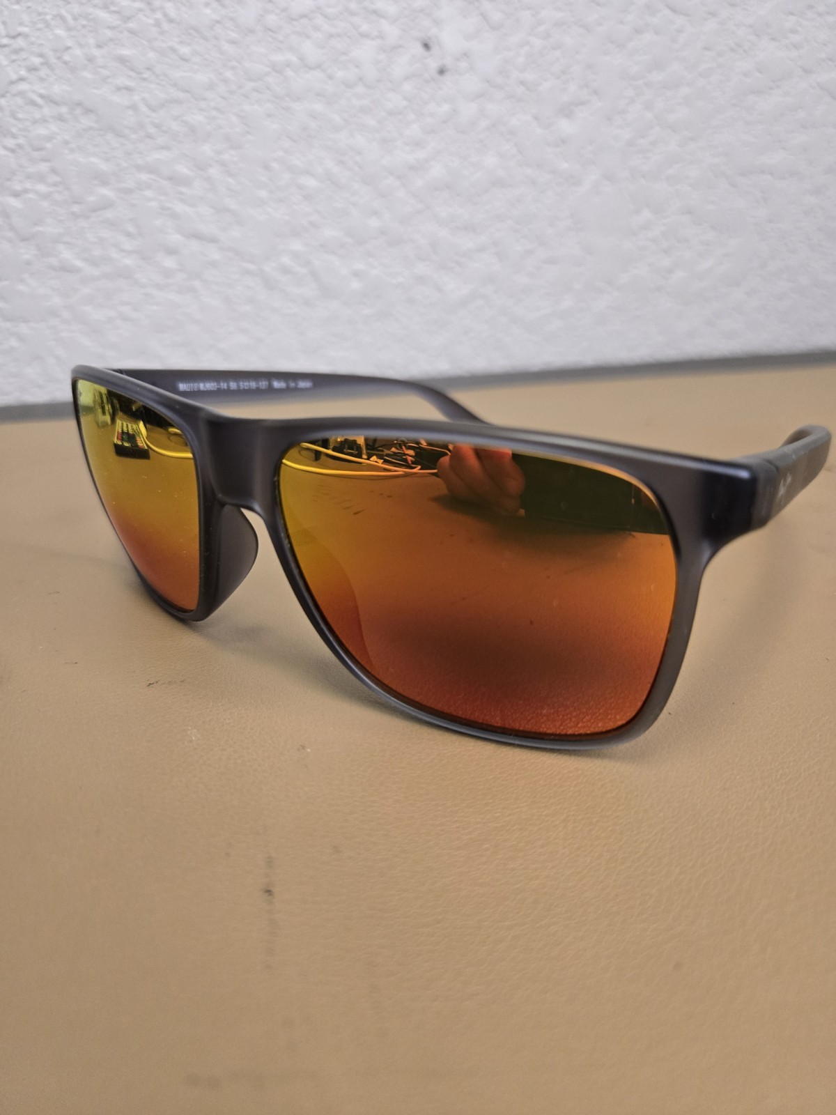Maui Jim Pailolo MJ603-03 Matte black Hawaii Lava lense Sunglasses 58-18-137