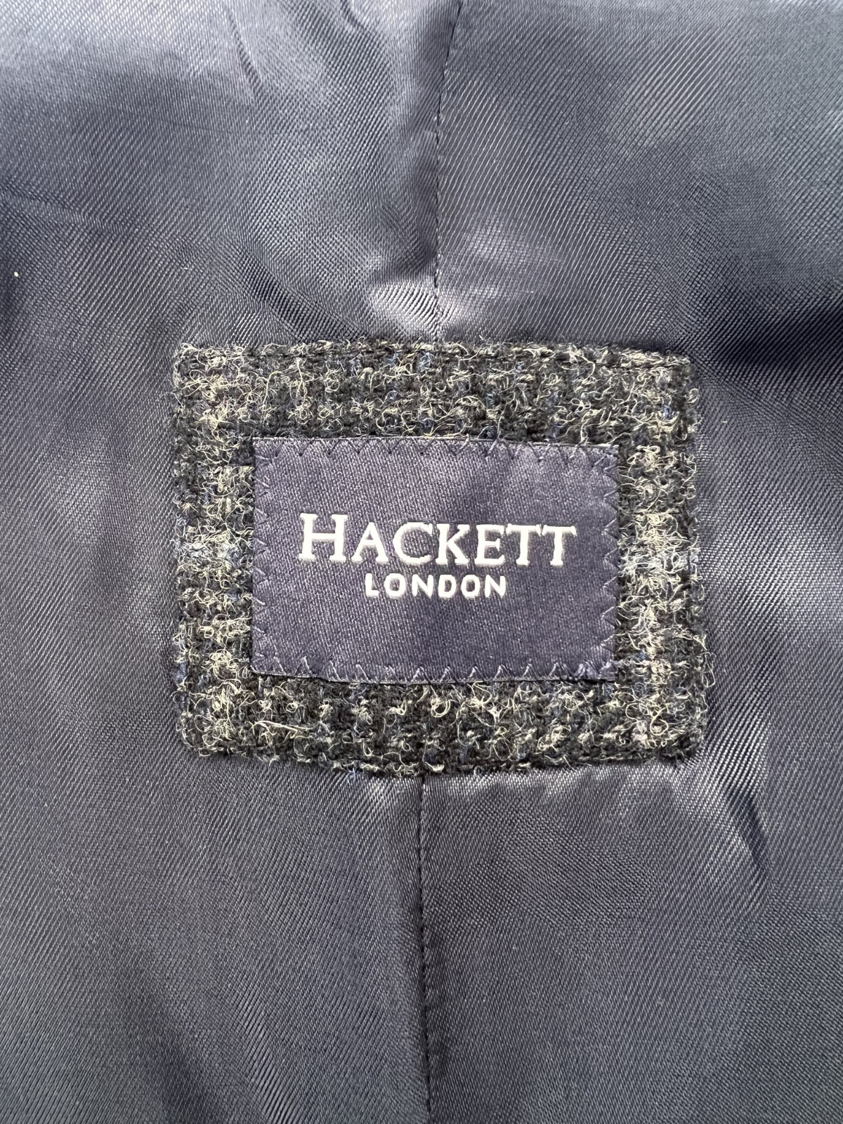 Hackett Checked 100% Wool Tweed Waistcoat With College Stripe RRP £250 Size 38″
