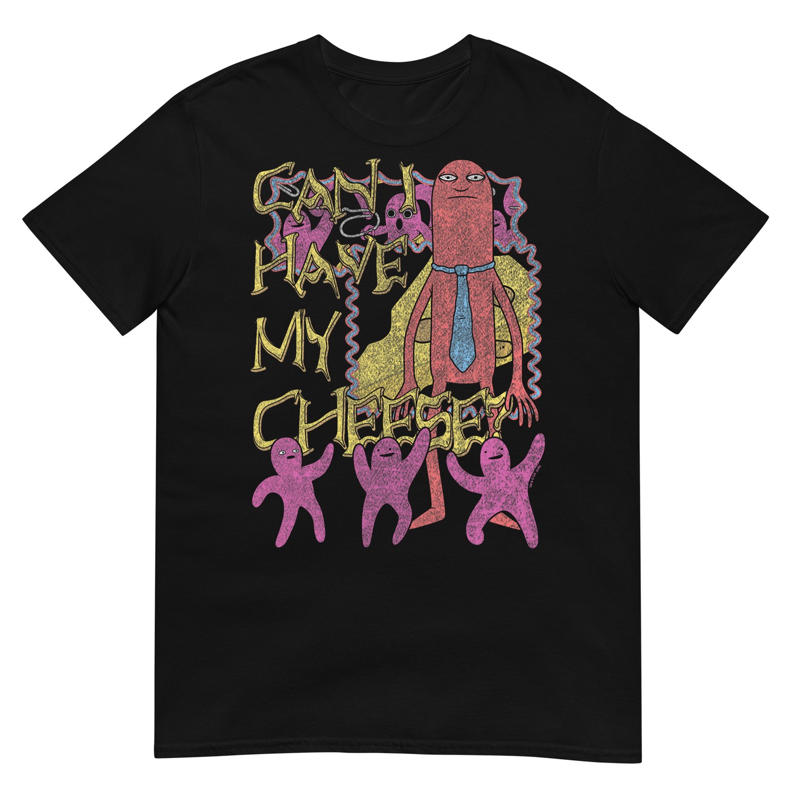 Smiling Friends Can I Have My Cheese Allan Collage Cartoon T-Shirt