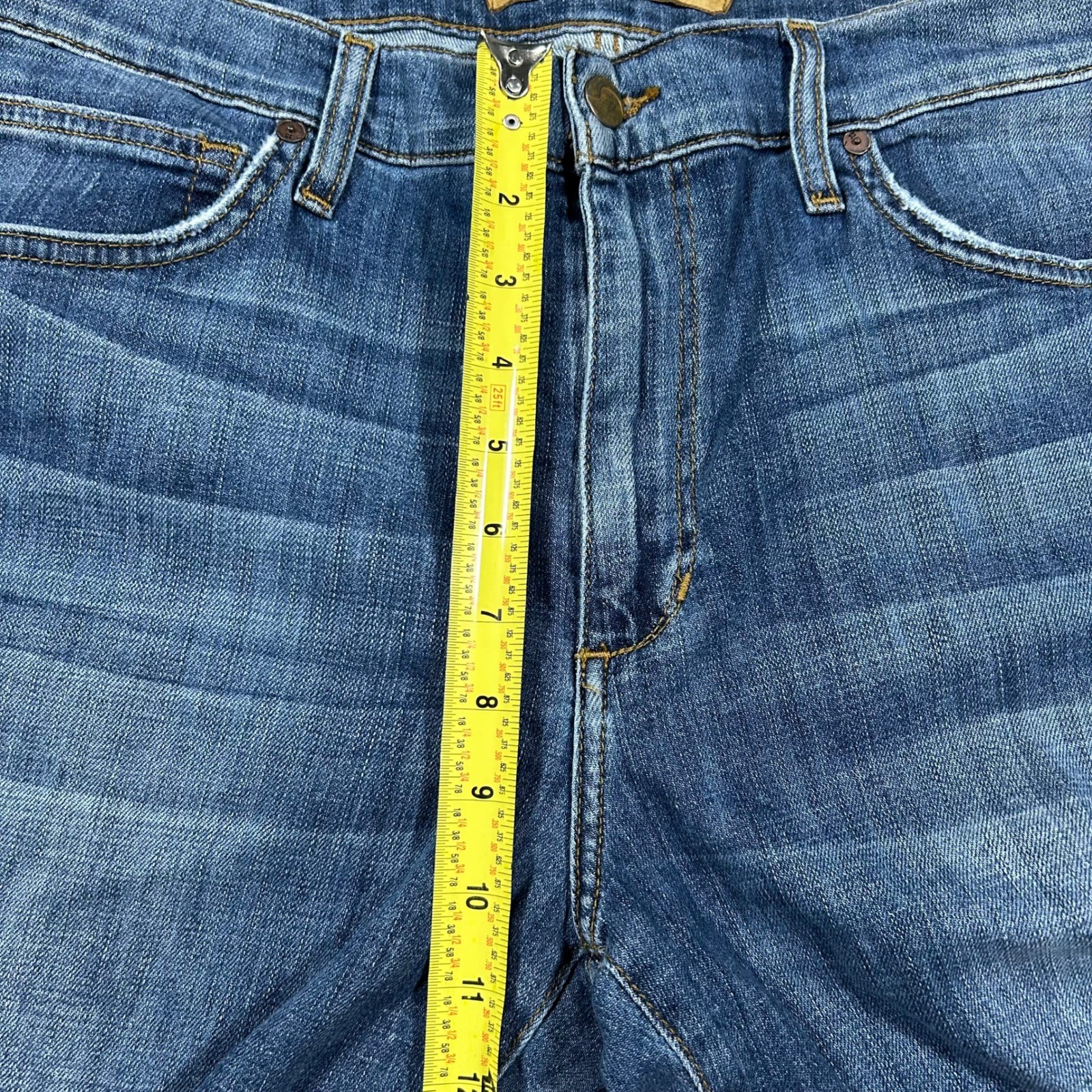 Joe’s Jeans The Brixton Nate Straight Narrow Blue Denim Pants CRJNA8225I Mens 36