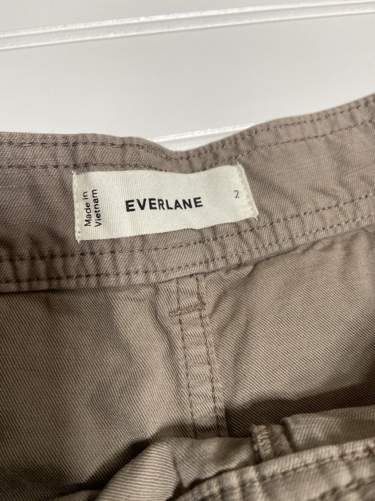 Everlane The Fatigue Barrel Pant Womans 2 Color Falcon Organic Cotton NWOT