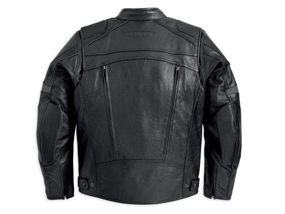 Harley Davidson Men’s FXRG Black Leather Jacket w/Armor & Liner MED 98040-12VM