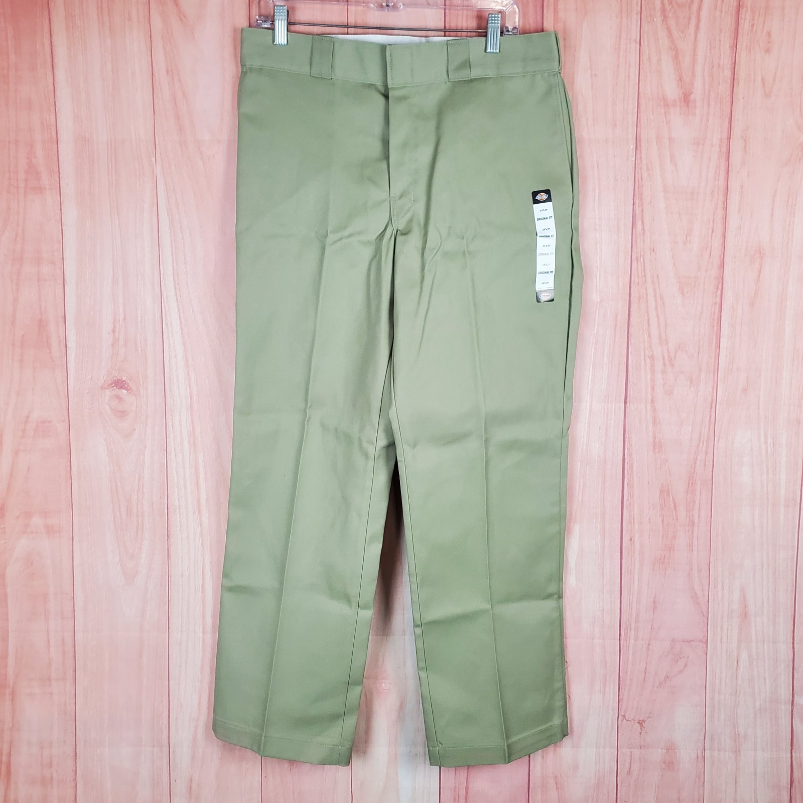 Dickies Original 874 Work Pants Men 34 34×29 Tan Relaxed Fit Straight