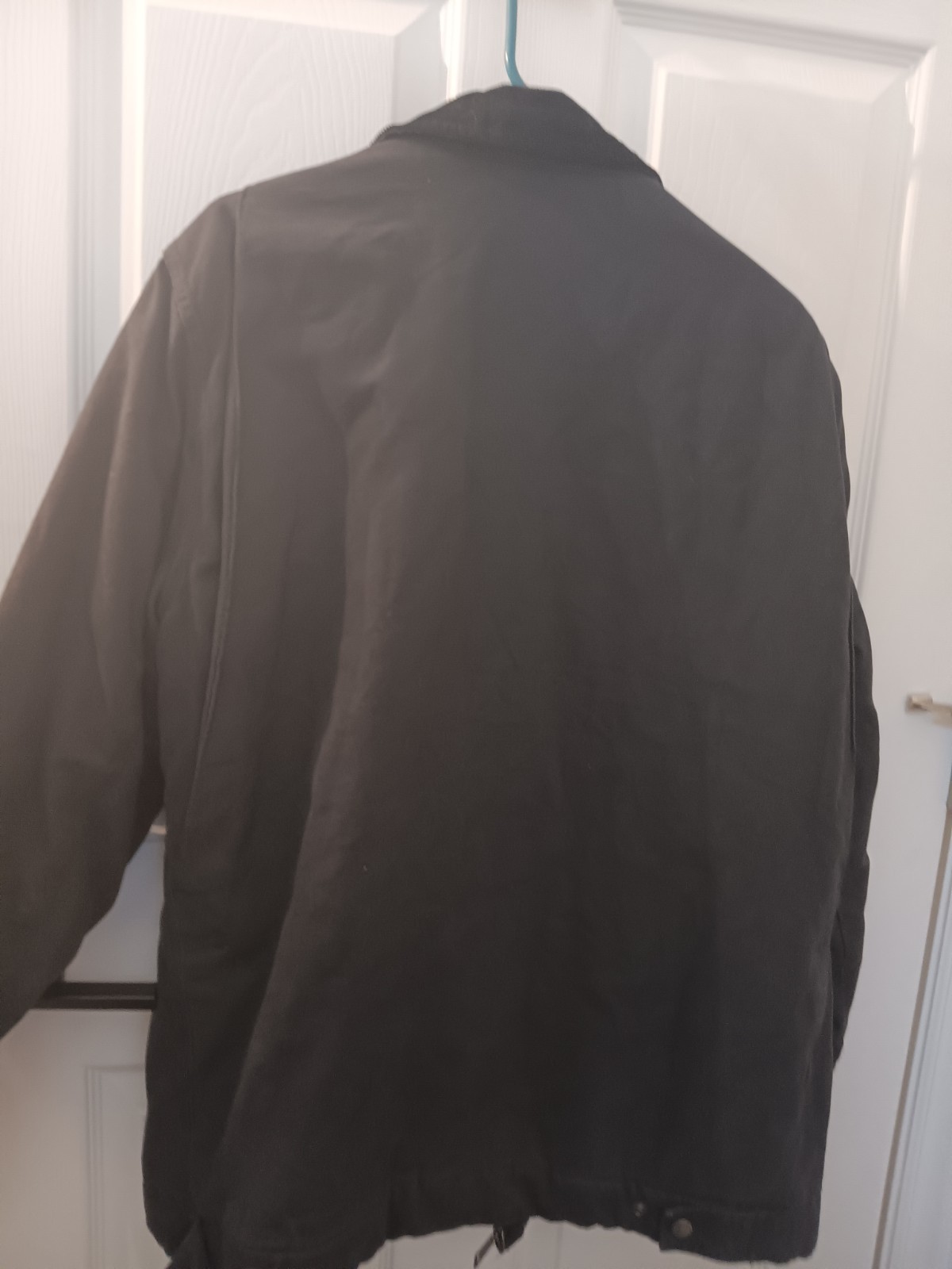Wrangler Men’s Lined Jacket Black Full Zip Logo Accent Size L