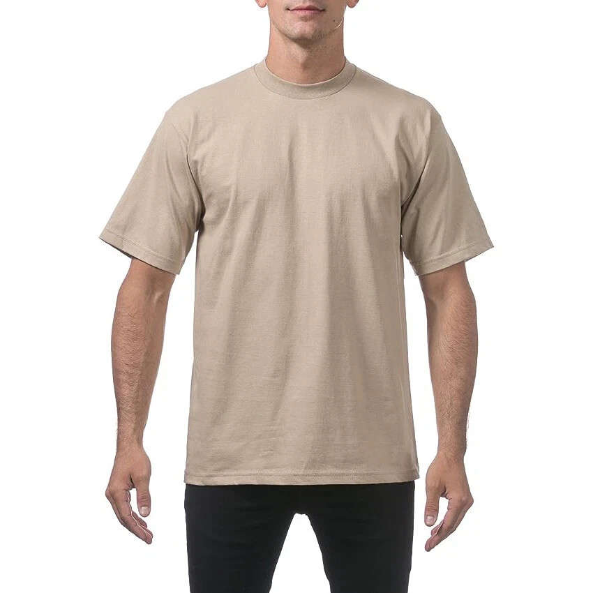 Pro Club Men’s Heavyweight Cotton Short Sleeve Crew Neck T-Shirt