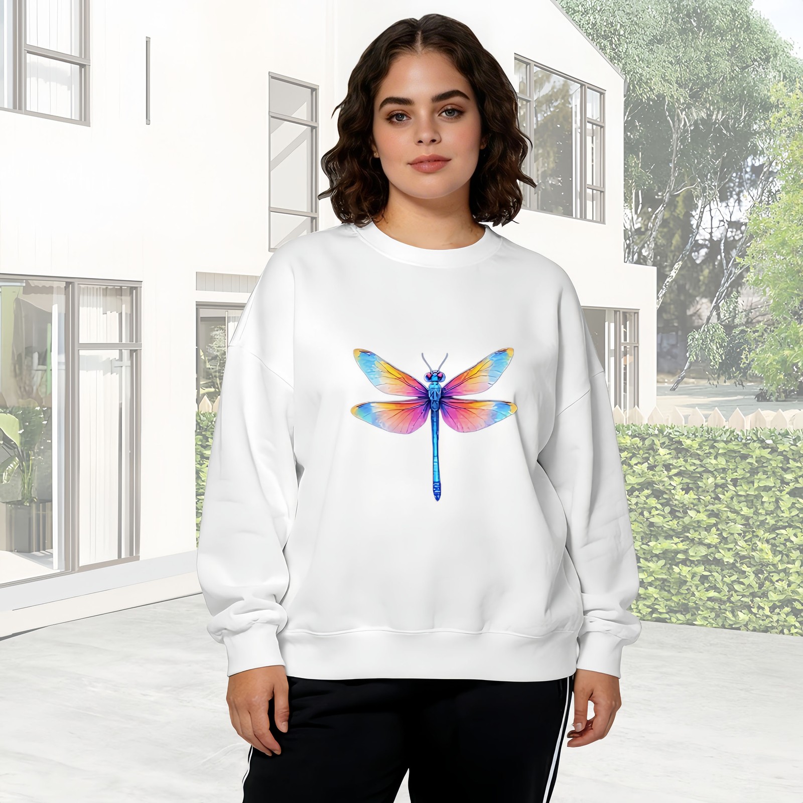 Custom Dog Mom Sweatshirt Personalized Pet Name Printed Casual Daily Wear