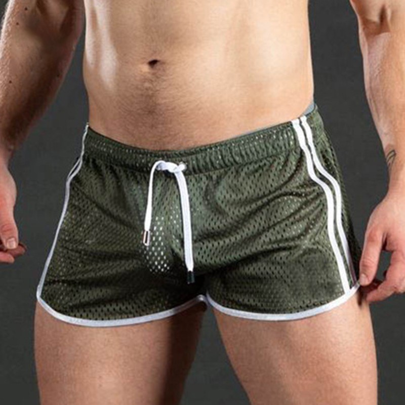 Mens Mesh Workout Running Sports Shorts Breathable Gym Training Fitness Pant