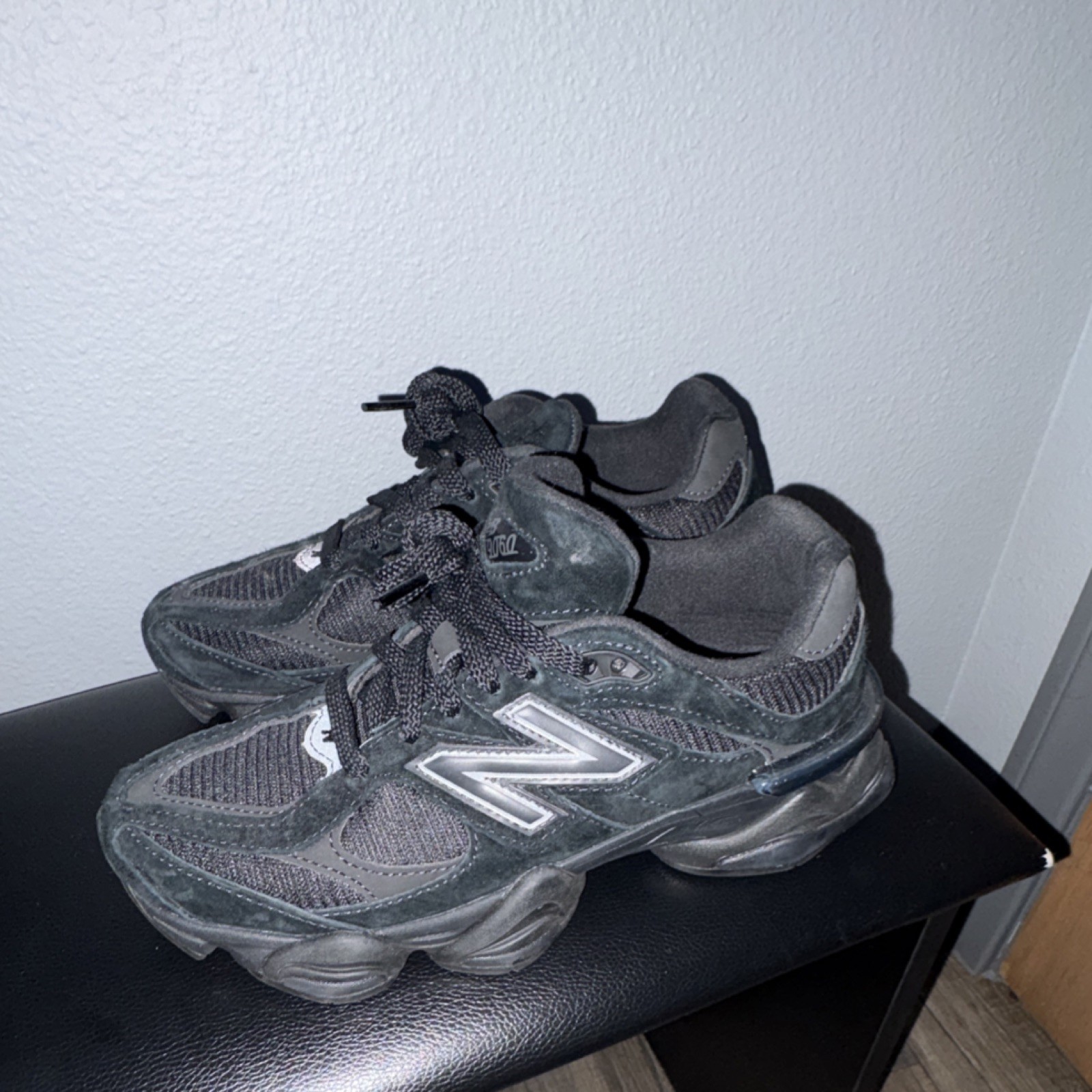 New Balance 9060 Triple Black Suede U9060BPM Men’s Athletic Sneakers