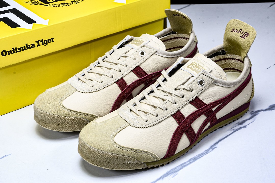 Onits*ka Tiger Mexico 66 SD Beige Beet Juice 1183C015-202 Unisex Size 4-11