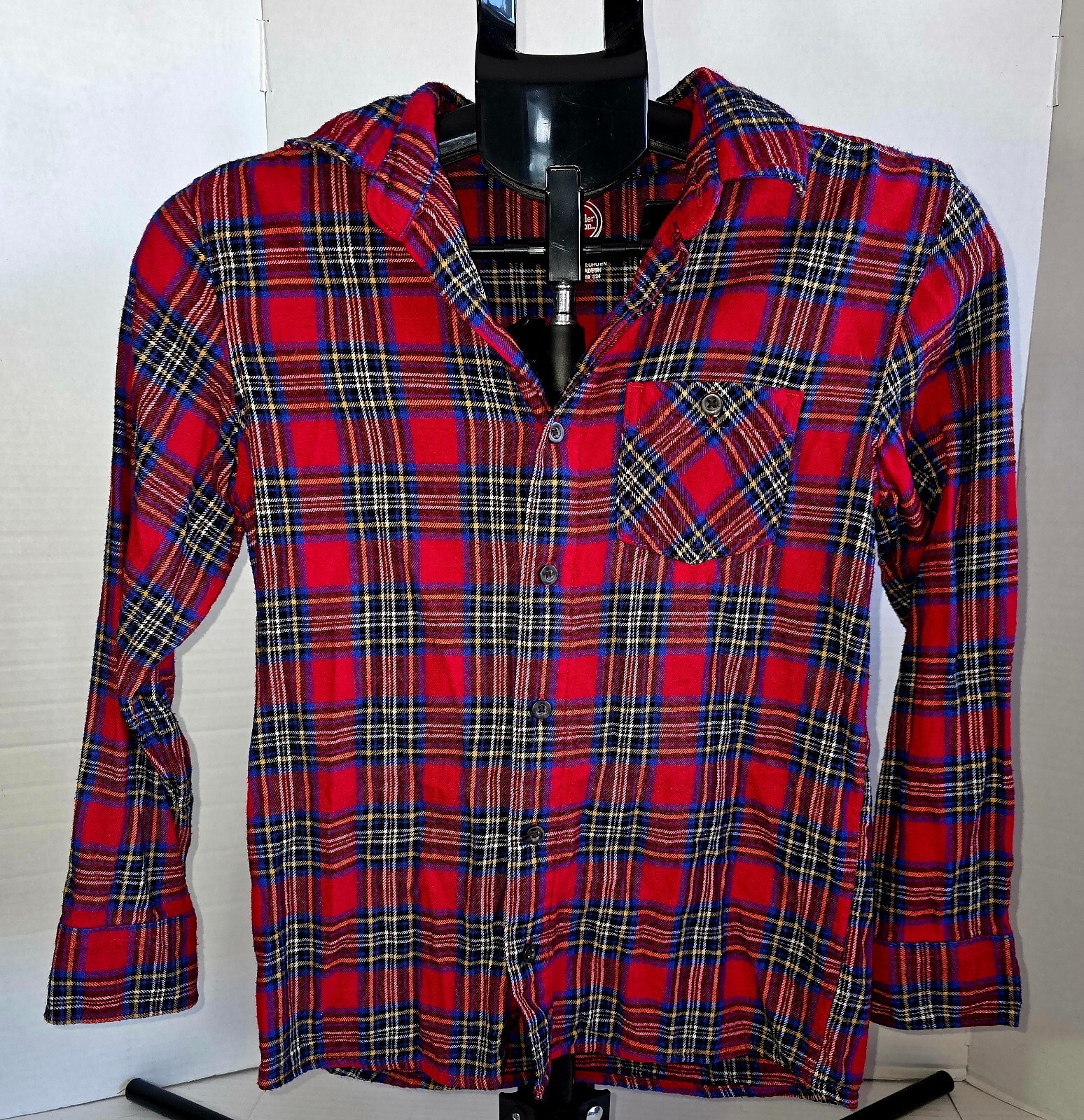 Lot of 2 boys flannel shirts sz Lg (10/12)