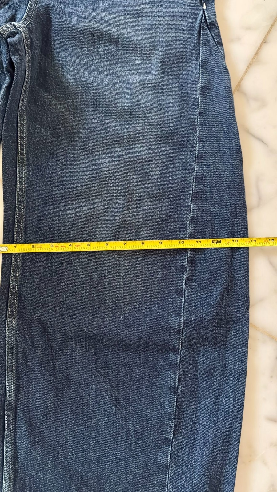 New! BRUNELLO CUCINELLI 100% COTTON WIDE BLUE JEANS PANTS SZ:USA 6