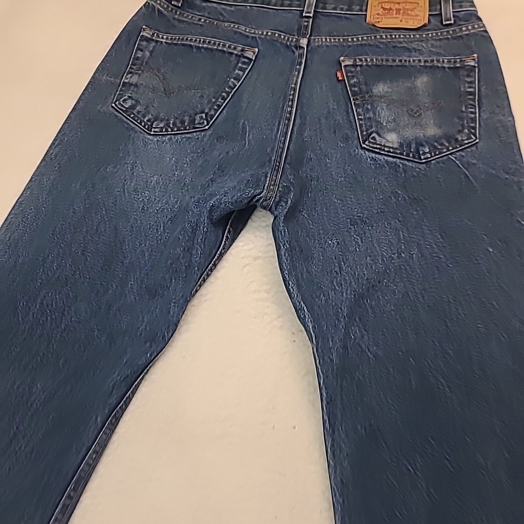 VTG Levi’s 505 Jeans Straight Blue Denim Mens 36×30 Faded Fits 34.5x 30 USA 90’s