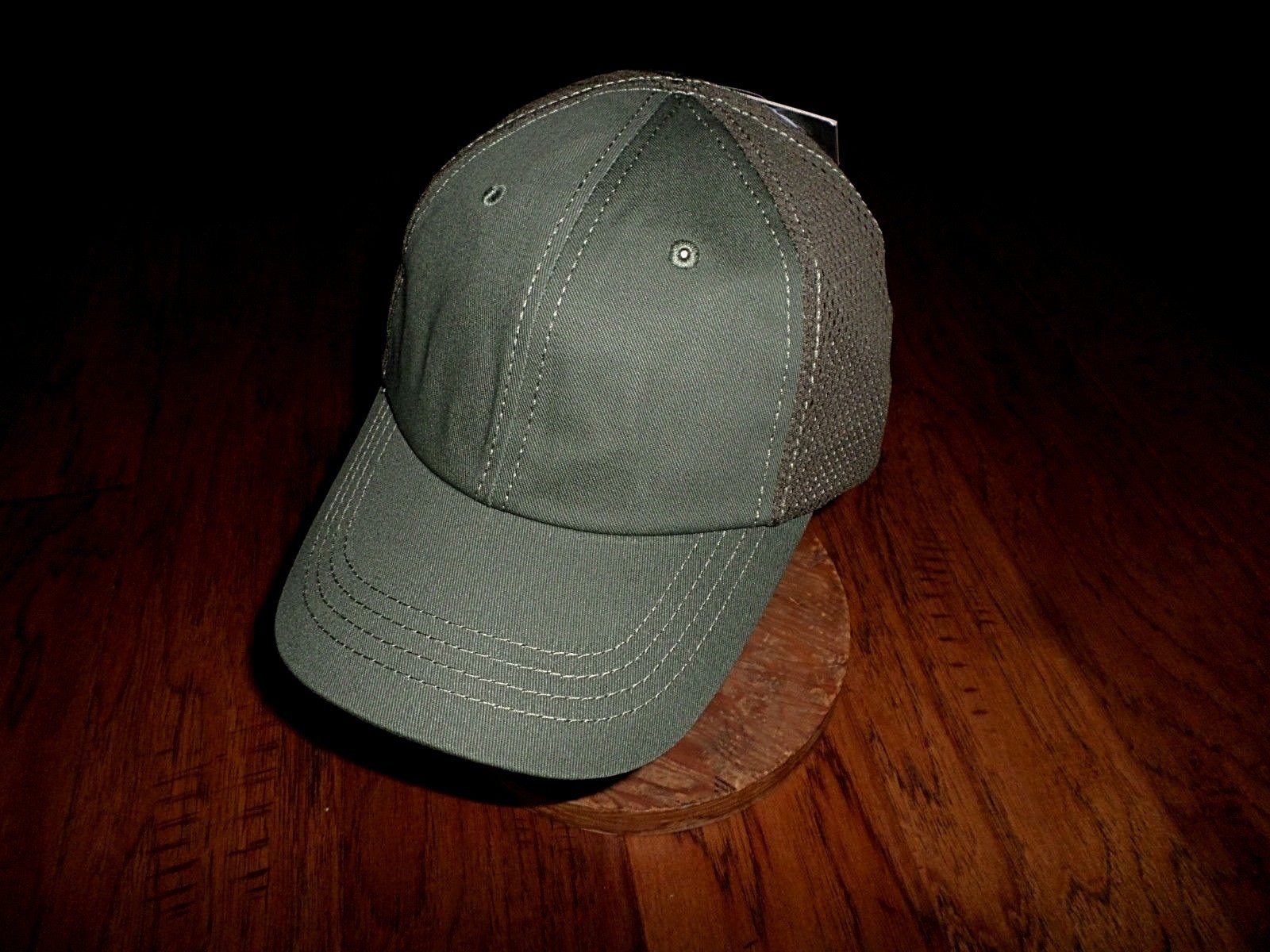 OD GREEN AIR MESH HAT ADJUSTABLE BACK STRAP