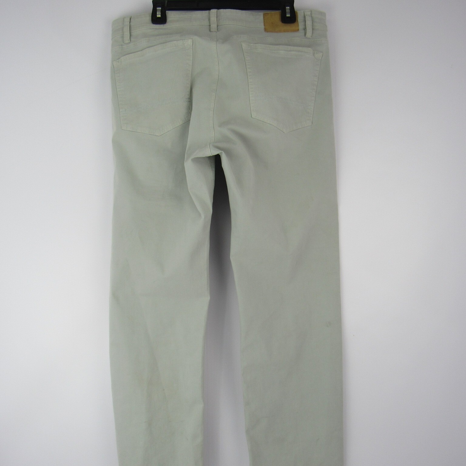 Orvis Five Pocket chino pants men’s 38×28 actual Light Gray Key Pocket