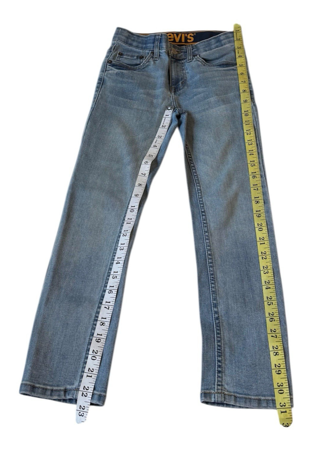 Levi’s Boys 510 Stretch Blue Jeans Size 8 Zipper Closure Inseam 22.5 inch..