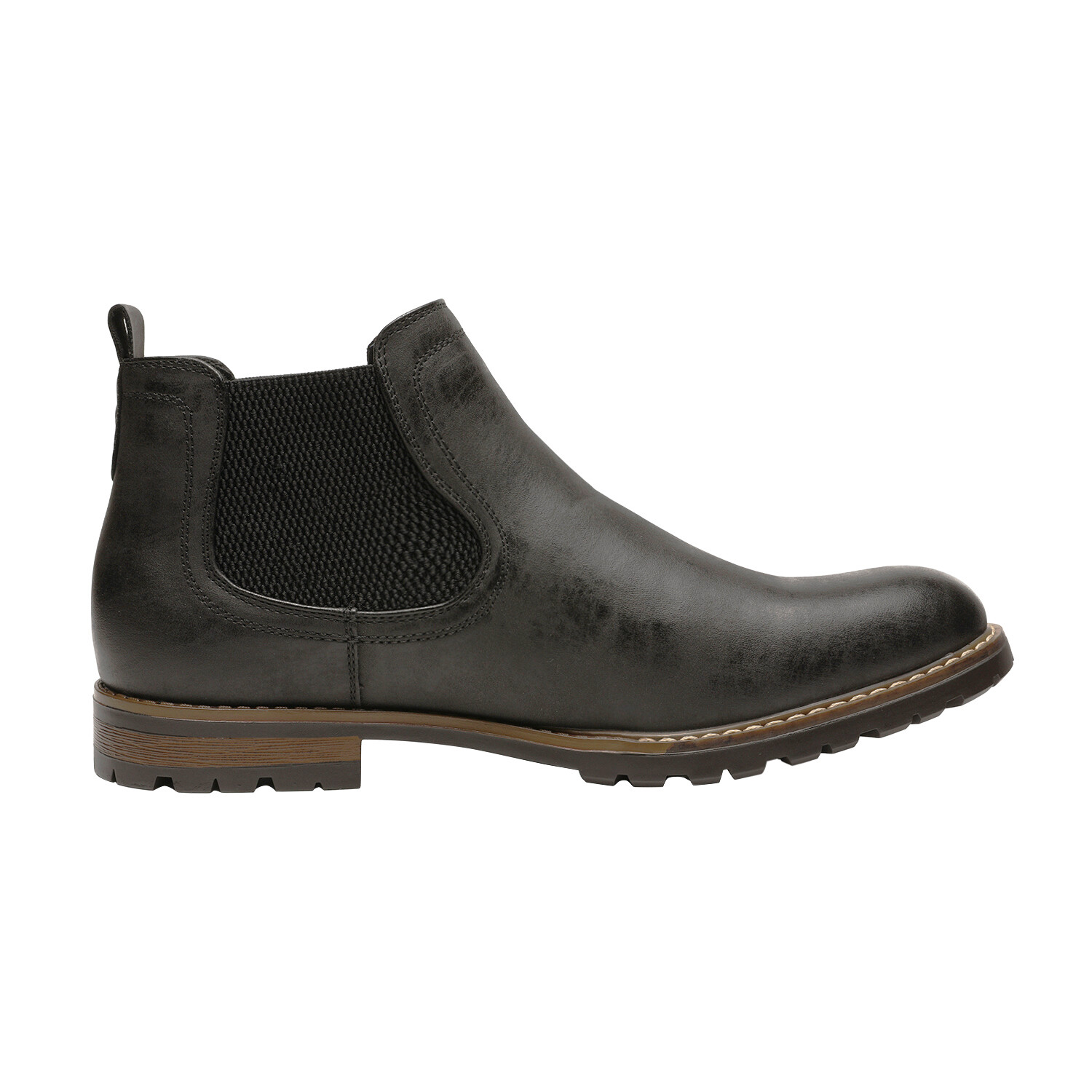 Men’s Chelsea Ankle Boots Classic Dress Casual Elastic Slip On Shoes