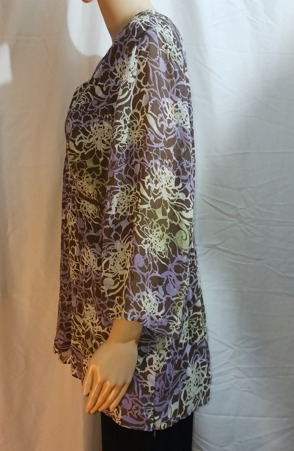 Axcess Blouse Women’s Size 1 Multicolor 3/4 Sleeve by Liz Claiborne EUC