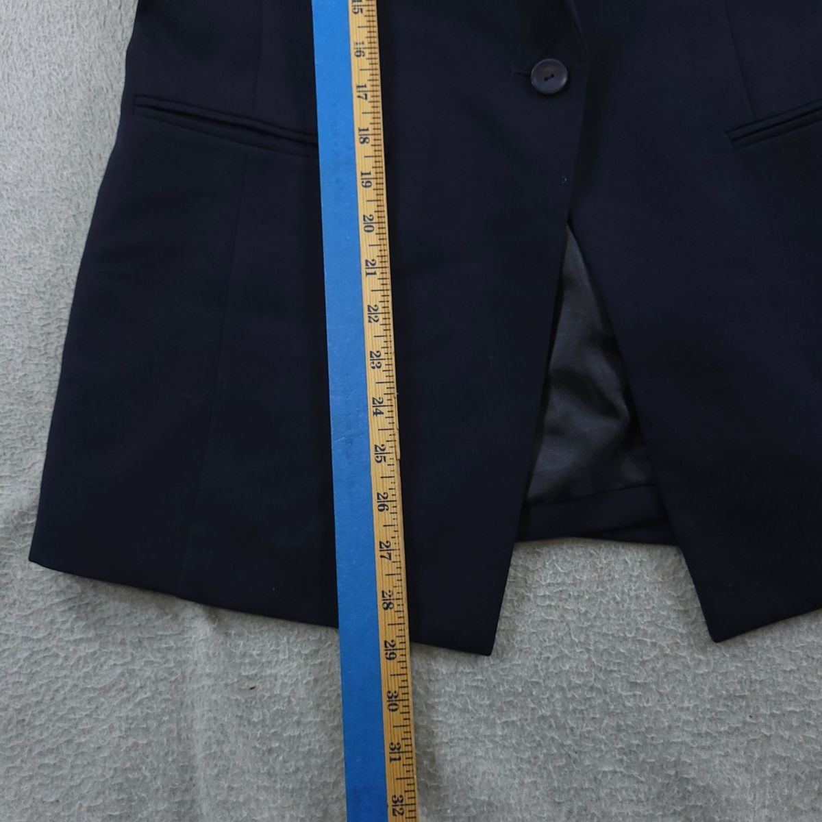 Pendleton Blazer Womens 10 Navy One Button Single Breasted Virgin Wool Lined