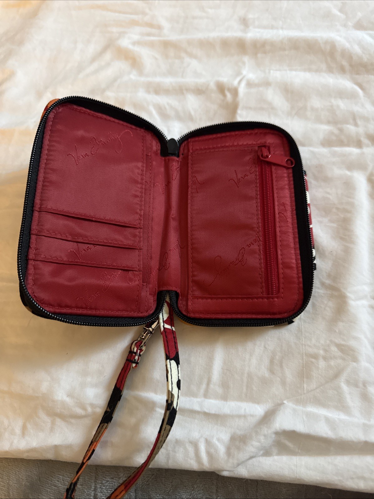 Vera Bradley Wristlet in Bittersweet Cotton