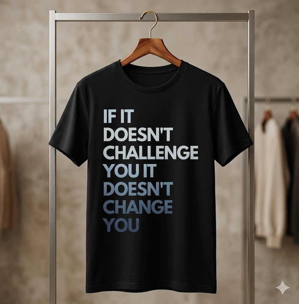 If It Doesn’t Challenge You It Won’t Change You Motivational T-Shirt – H161