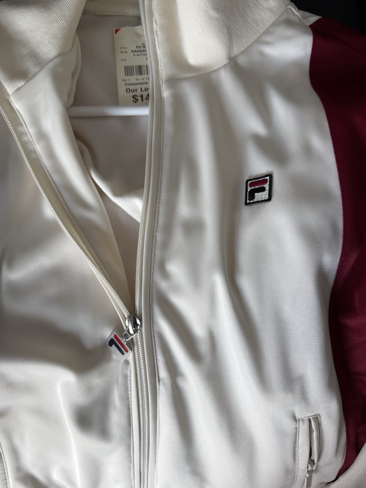 Active Jacket White/Juniper La Size Large