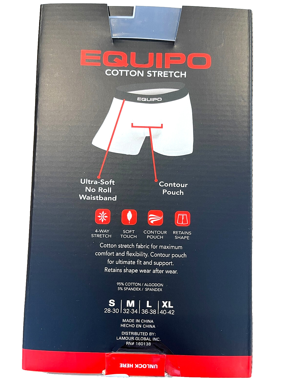 Equipo Men’s 3-Pack Boxer Briefs Blue Assorted, Heather Grey Navy XL