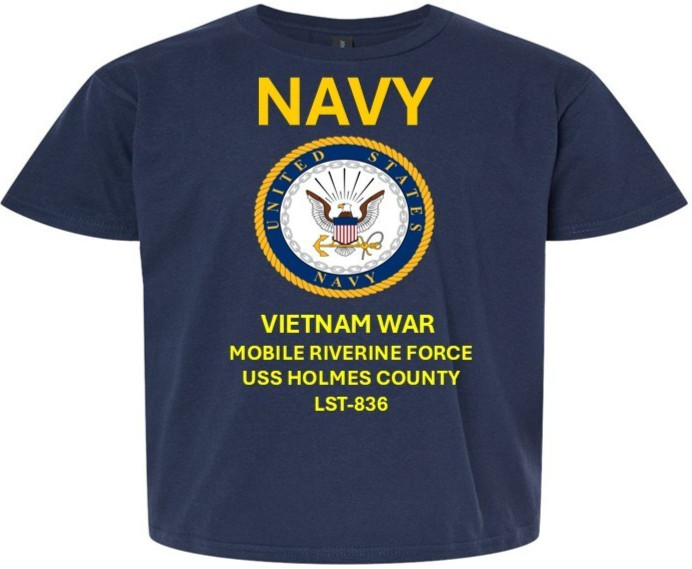 USS MEEKER COUNTY LST-980 * MRF* VIETNAM*SHIRT NV*NAVY OFFICIALLY LICENSED