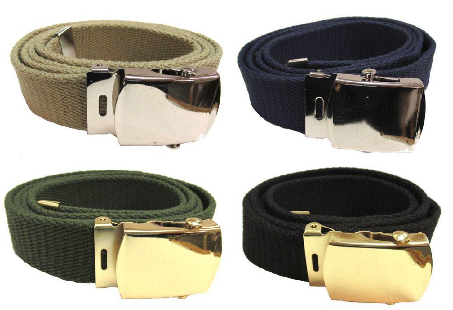 Military Web Belt with Buckle – Military Uniform Supply – CHOOSE COLOR