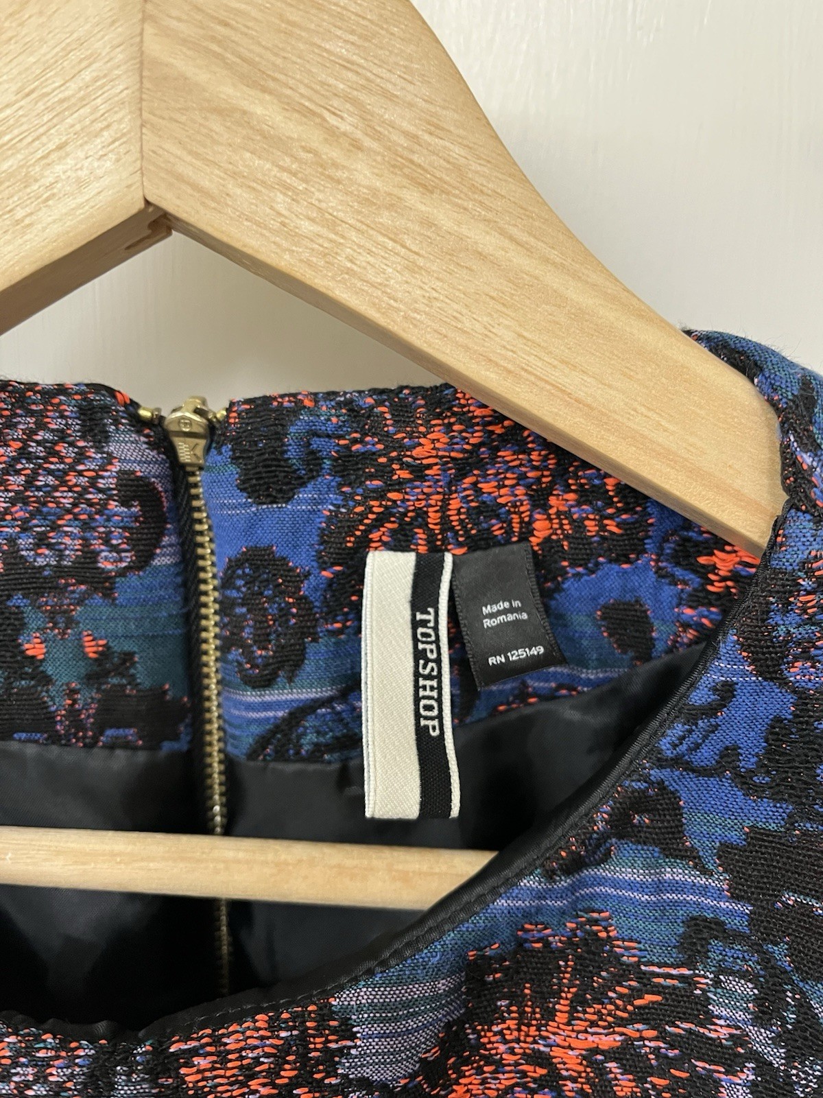 Topshop Brocade Cut out Mini Dress 4