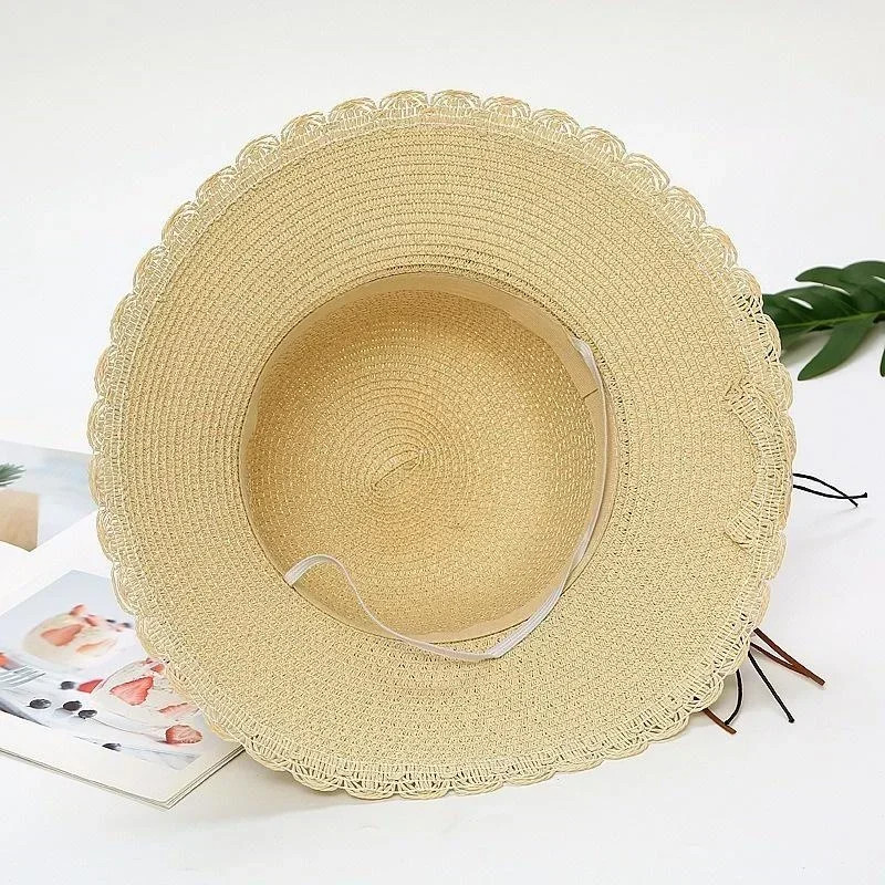 Fashionable Korean Multiple Styles Version Little Daisy Embroidered Straw Hat Wo