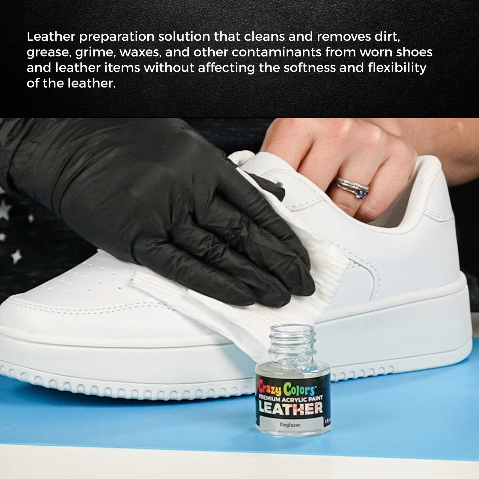 Leather Prep and Deglazer, 2 oz – Paint Prep, Adhesion for Clean Sneakers, Bags