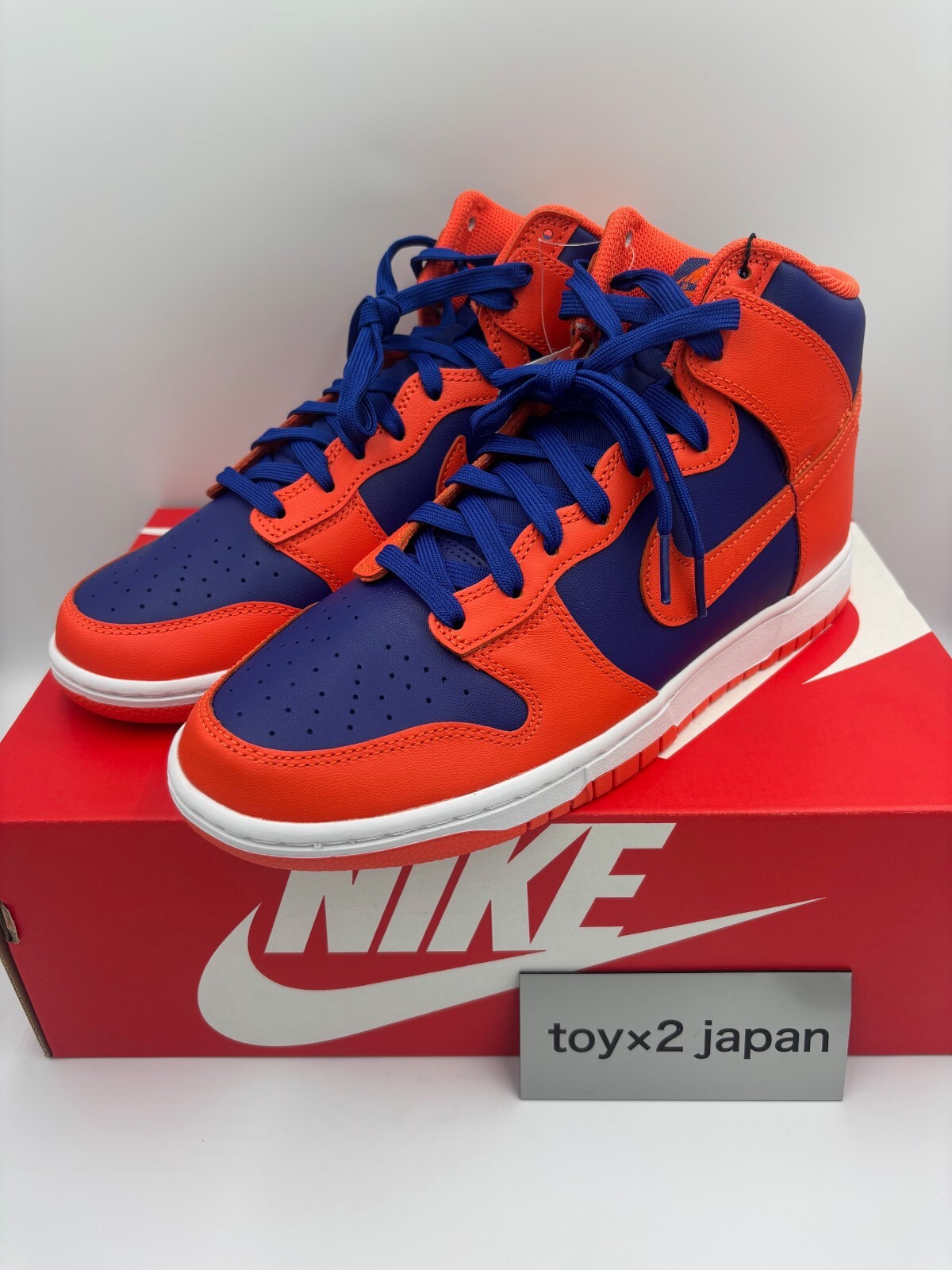 Nike Dunk High Retro “Orange and Deep Royal” DD1399-800 Sneakers New [US 6.5-12]