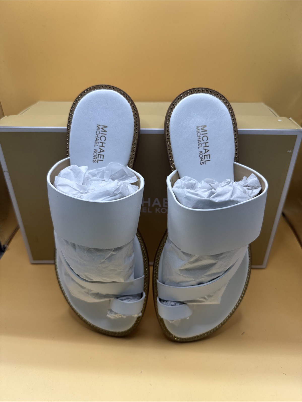 Michael Kors Optic White Sandals – New Women | Color: White | Size: 5 M