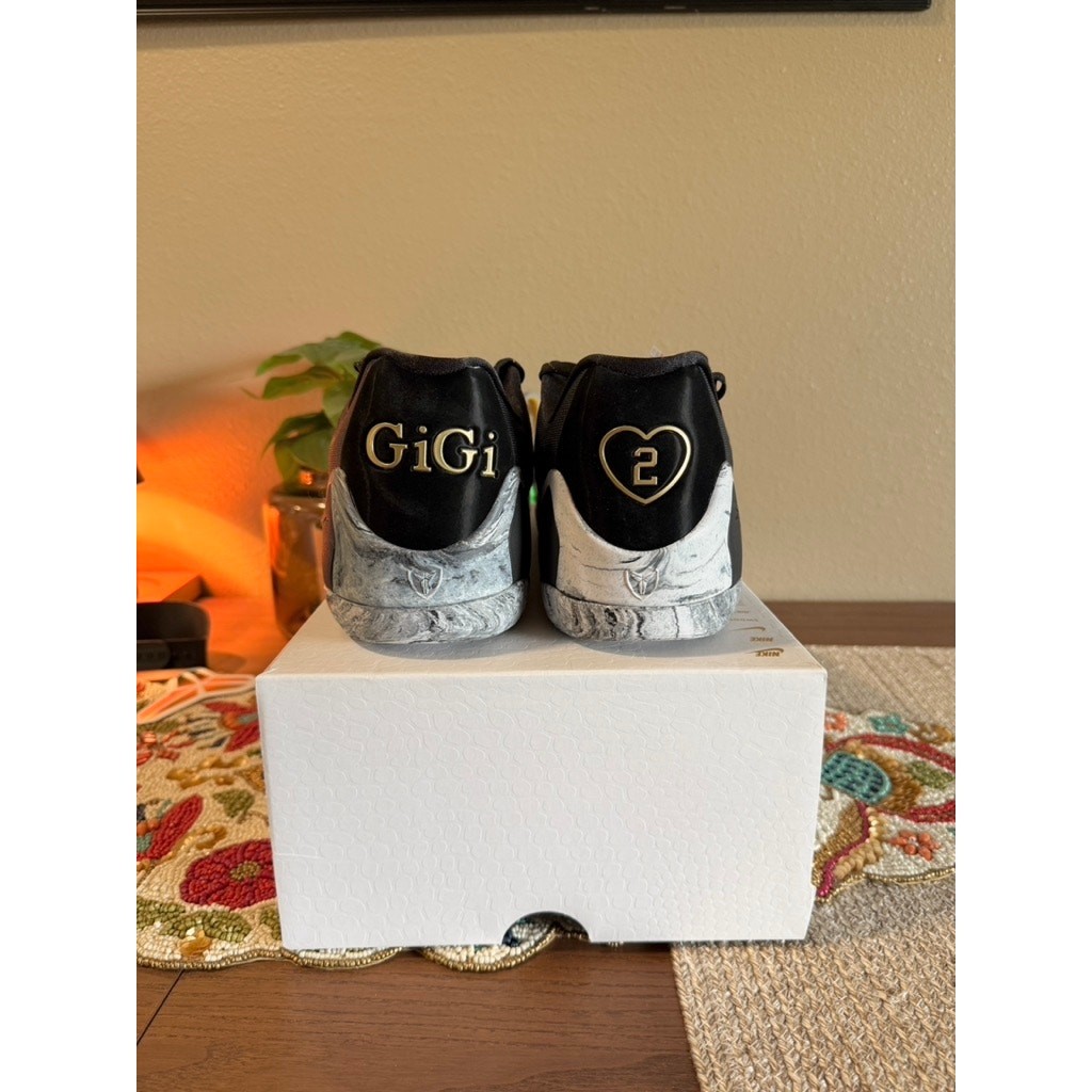 Size 16 – Nike Kobe 9 Elite EM Low Protro Mambacita Black Gold White FZ7333 002