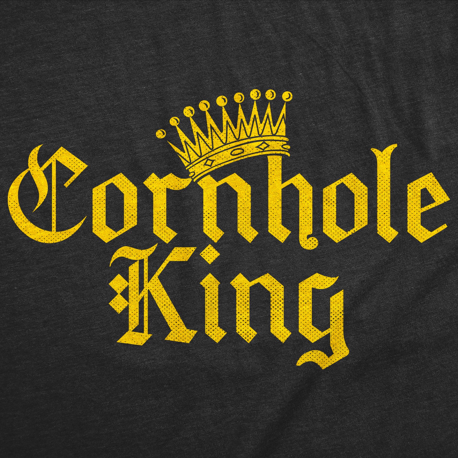 Mens Funny T Shirts Cornhole King Sarcastic Lawn Game Graphic Novelty Tee For