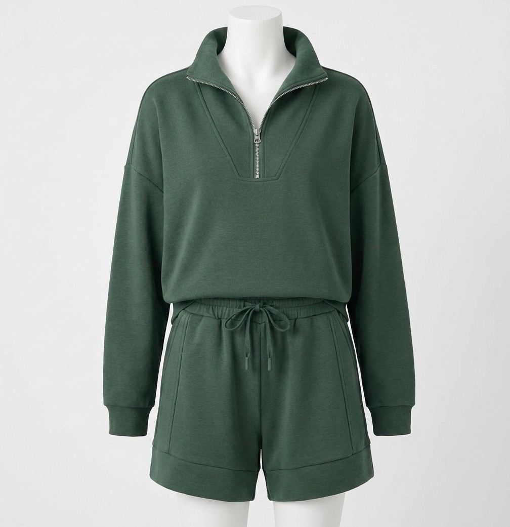 Varley Hawley Half Zip Sweater Top Size L