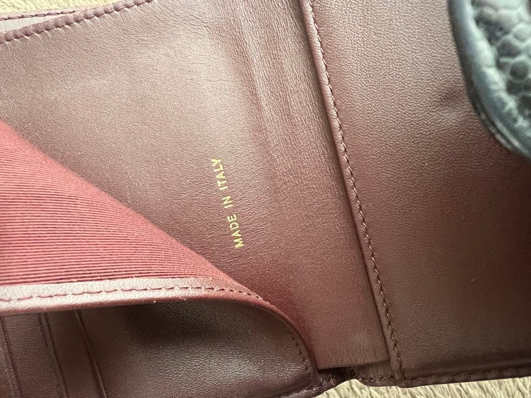 Matelass Caviar Skin Tri Fold Wallet