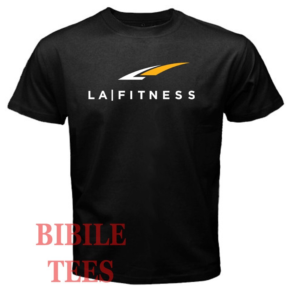LA Fitness Gym Club Men’s Black Size S to 5XL