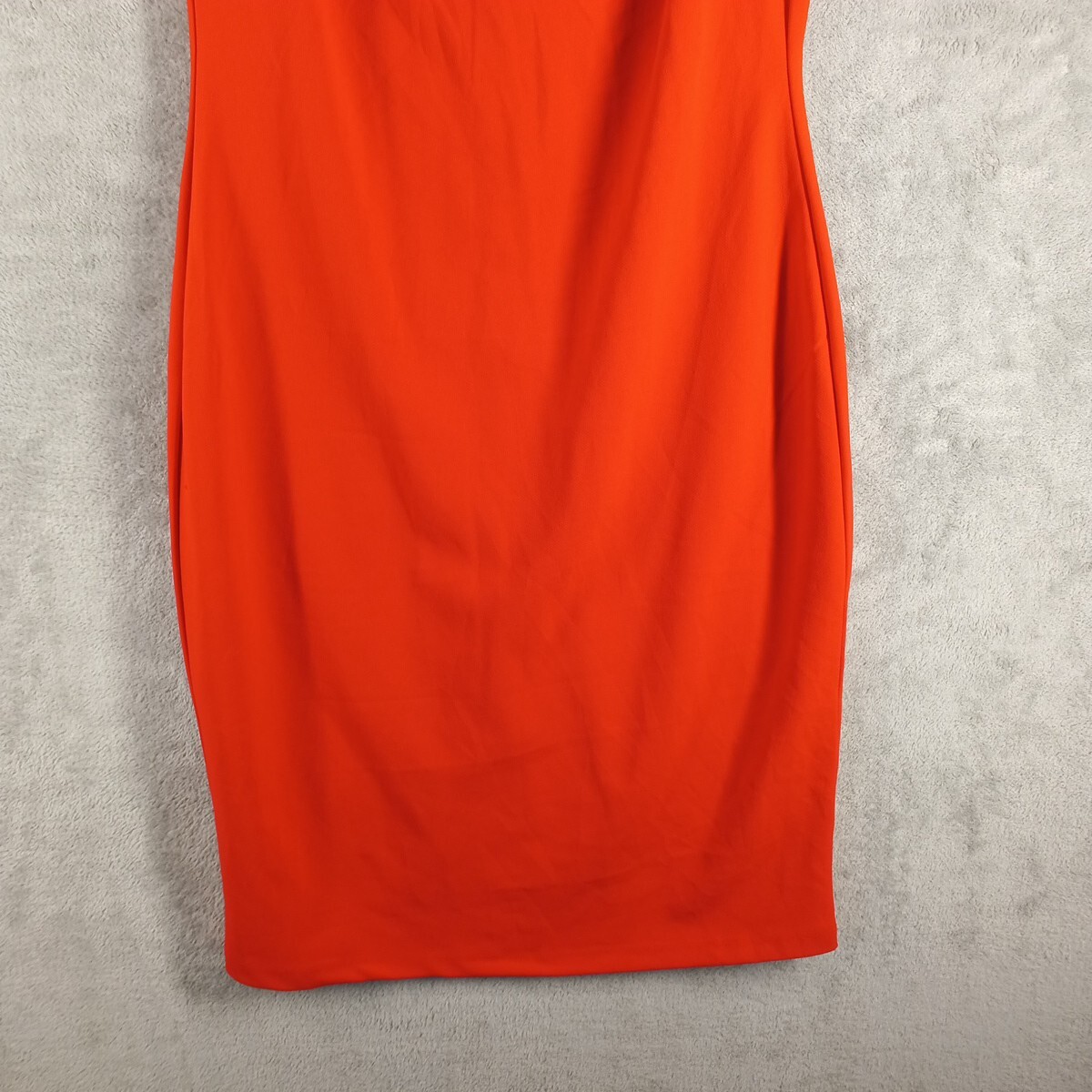 REBECCA B Sheath Red Dress Size 14 Women Off The Shoulder Knit Elegant Zip