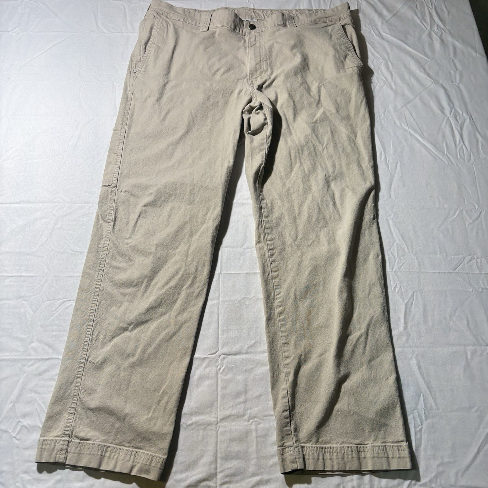 Columbia Utility Pants Mens 40×32 Khaki Regular Fit Stretch Outdoor Hiking