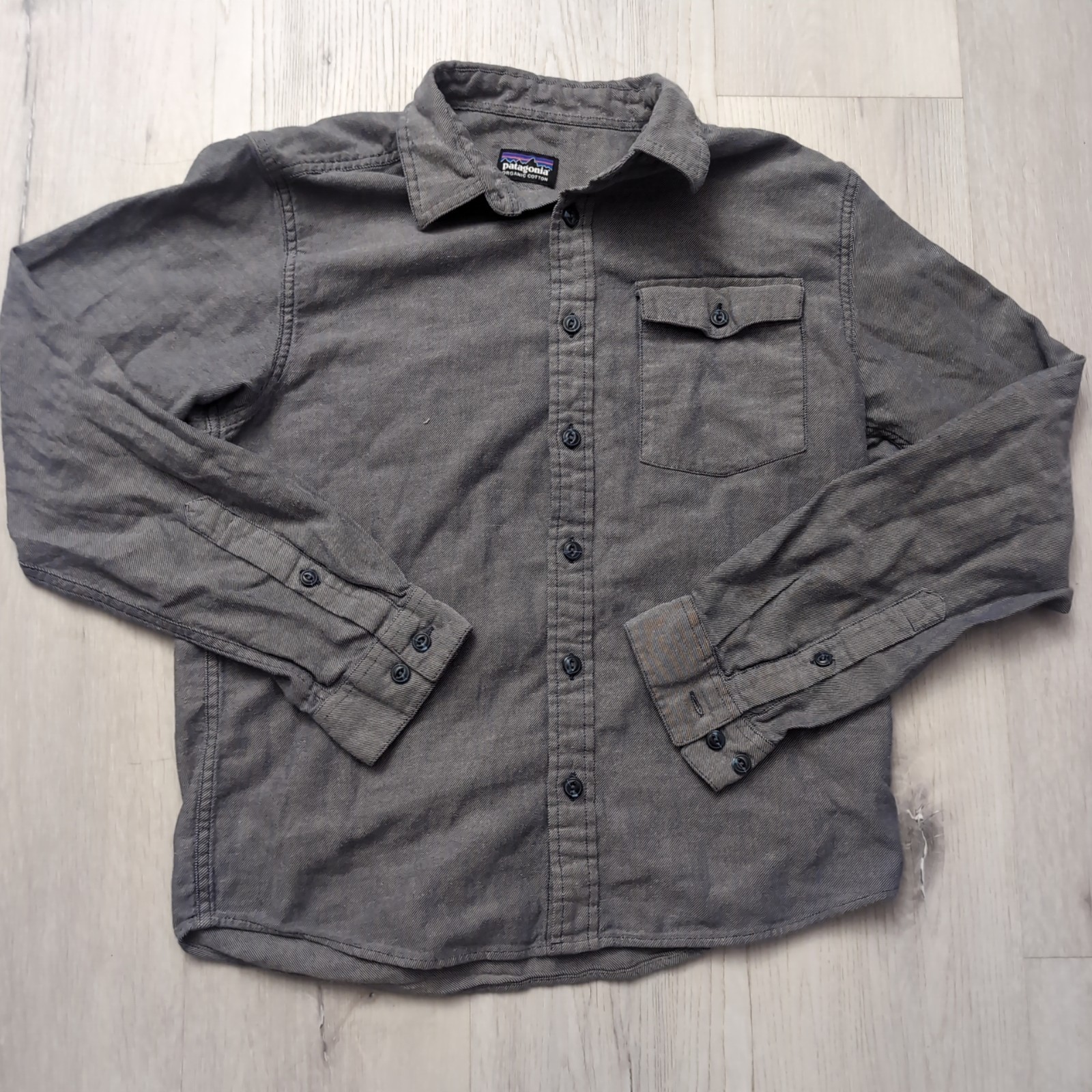 Patagonia LightweightvFjord Flannel Shirt Mens Small Measurements In Pictures