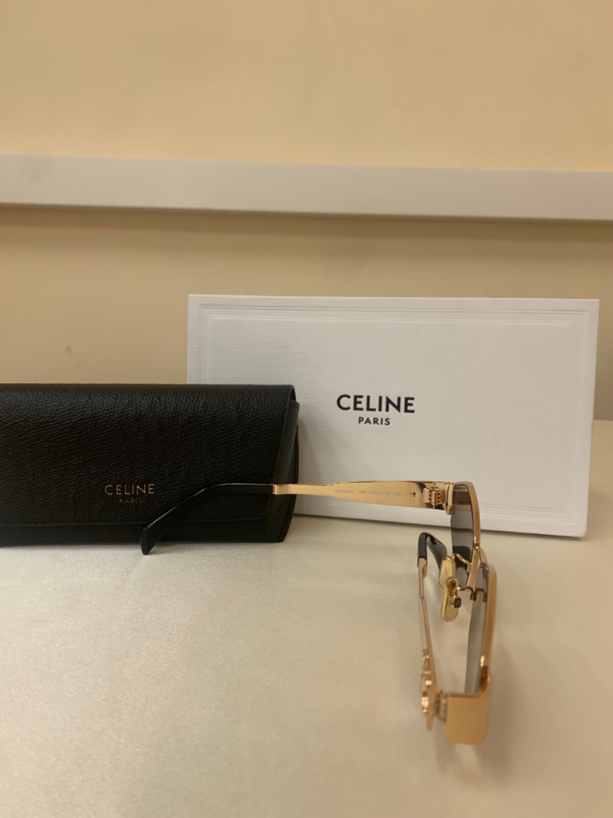 celine sunglasses Triomphe Gold Metal fram