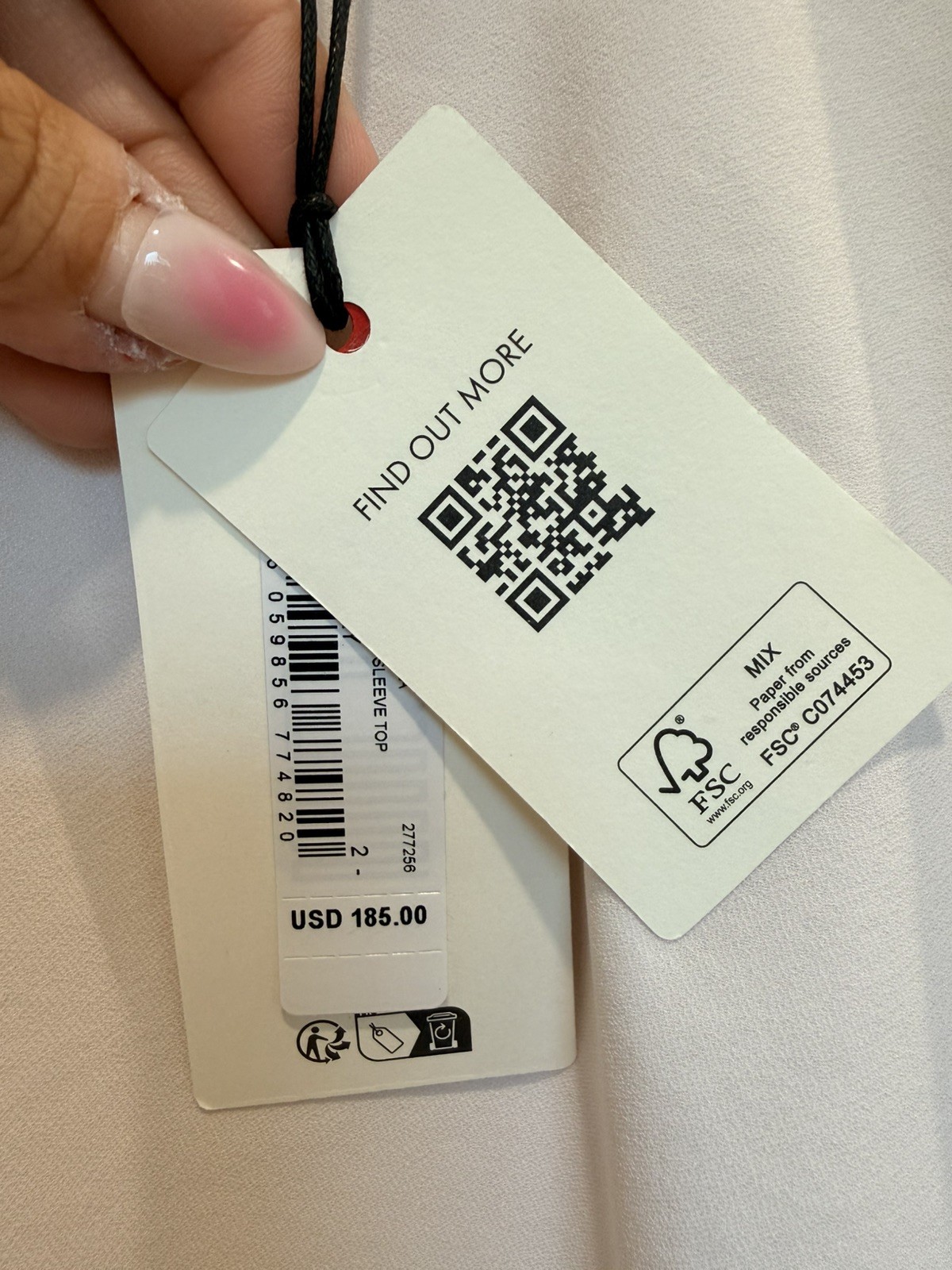 NWT TED BAKER LONDON Ivory Batwing Sleeve Blouse Top Shirt Sz 2