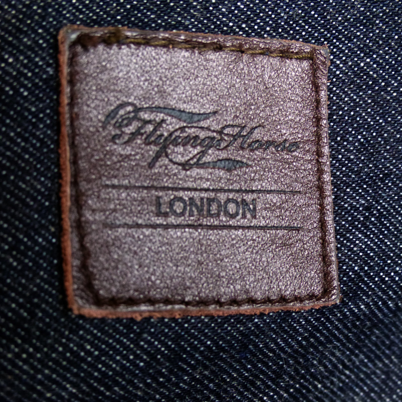 Flying Horse London Selvedge Indigo Denim Tote Bag Liberty Fairs NWT Workwear