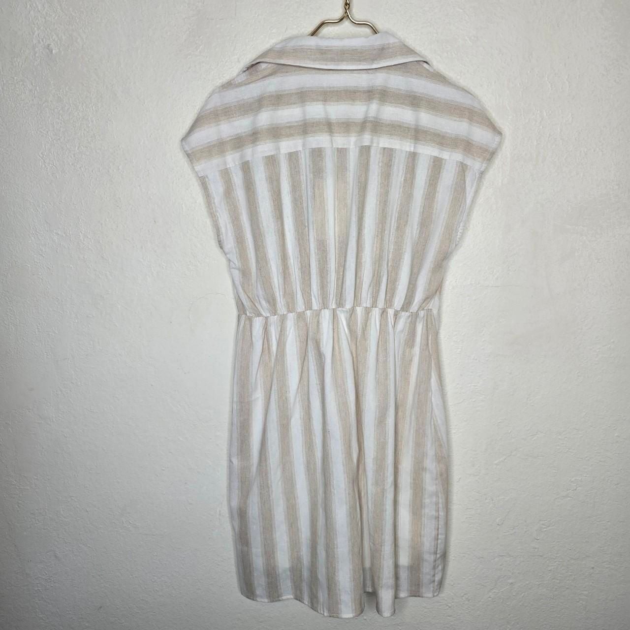 Andrée By Unit Striped Knot Front Collared Dress