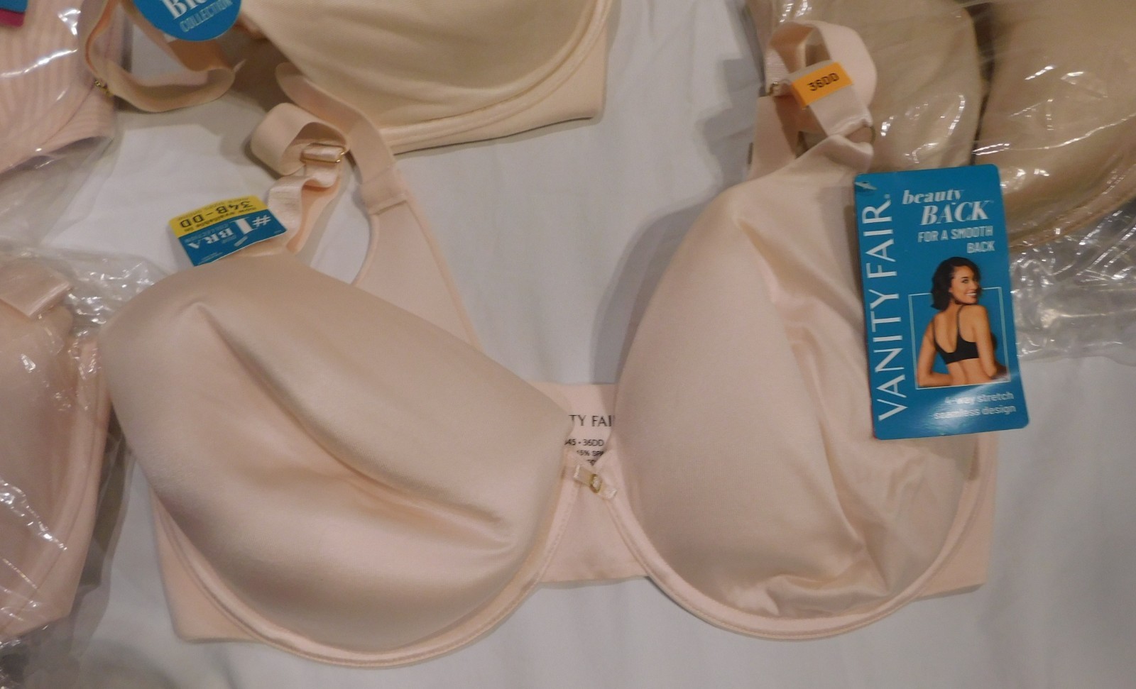 7 Vanity Fair Beauty Back Full Coverage Bra 36DD 75345 – New – READ DETAILS