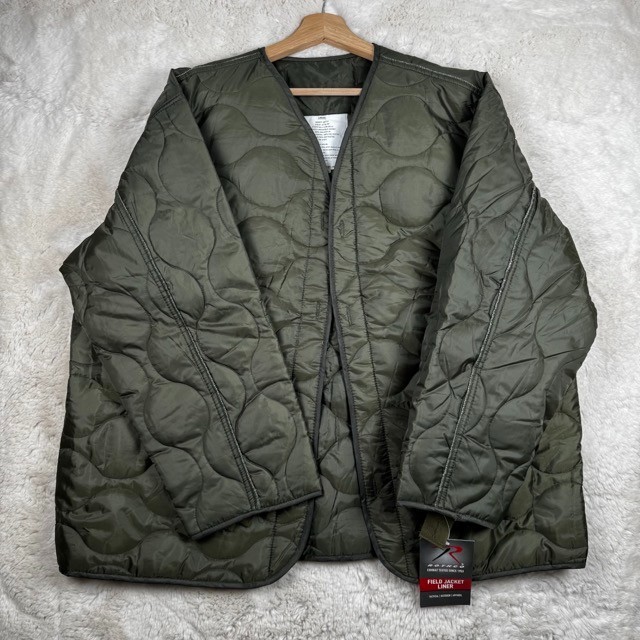 Rothco Men’s Quilted Jacket Inner Liner Green US Army Field Coat Size Large NWT